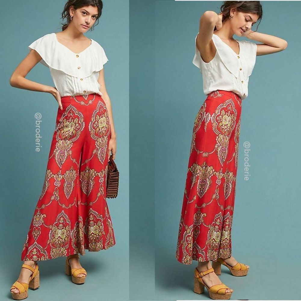 Anthropologie Manon Flared Pants new - Picture 2 of 8